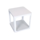 Innovation T Lite Sintered Porcelaine Stone Modern Italian Design Square Side Lamp Table - Pure White