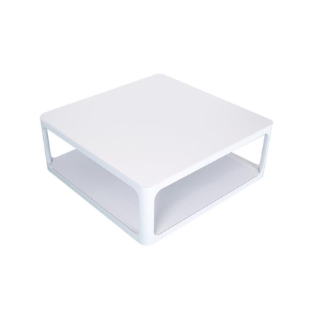 Innovation T Original Sintered Porcelain Stone Modern Italian Design Square Coffee Table - Pure White