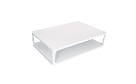 Innovation T Extend Sintered Porcelain Stone Modern Italian Design Rectangular Coffee Table - Pure White