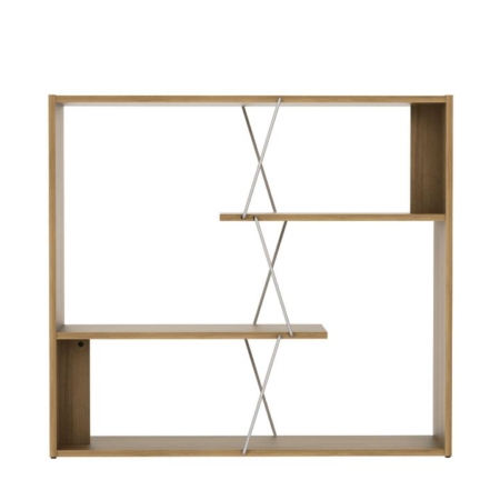 Eloise Modern Scandinavian 3-Tier Bookcase Display Shelf - Oak