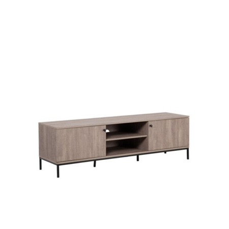 Lyra Lowline Entertainment Unit TV Stand W/ 2-Doors 150cm - Oak