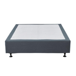Modern Fabric Bed Frame Platform Base Double Size - Dark Grey
