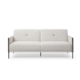 Designer Fabric Modern Luxury 3-Seater Sofa Bed Lounge - White