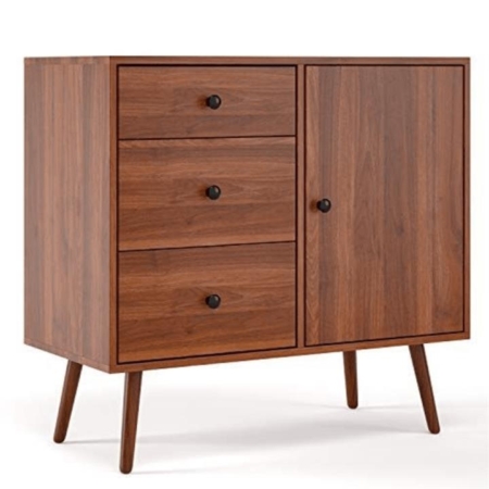 Classic Sideboard Buffet Unit Lowboy Storage Cabinet - Walnut