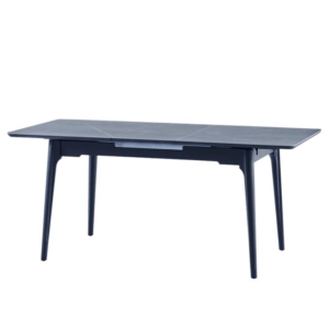 Niven Wooden Chinese Ceramic Rectangular Extension Dining Table 140-180cm - Bulgarian Grey