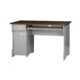 Cody Modern Study Writing Computer Office Desk 120cm - Grey & Rosewood