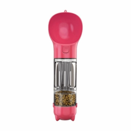 4 in 1 Pet Scooper and Feeder Pink