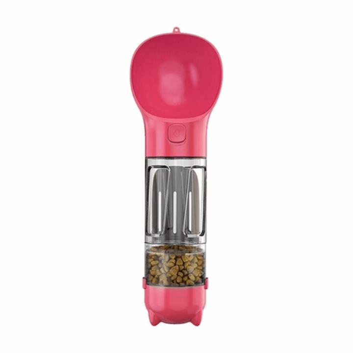 4 in 1 Pet Scooper and Feeder Pink