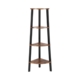 4 Tier Corner Shelf Vintage Bookcase Vasagle