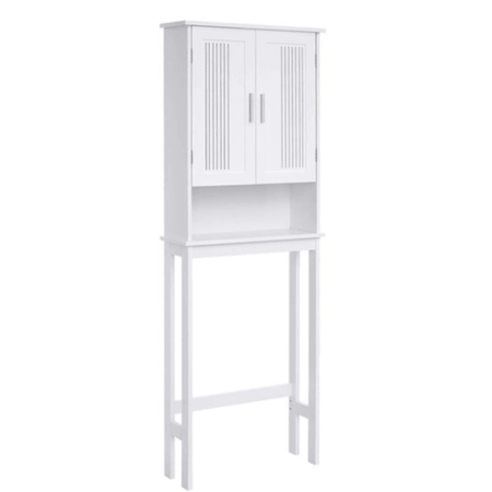 Vasagle Toilet Shelf with Shelf and Double Doors Bathroom Cabinet