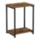 Vasagle Side Table Vintage Brown with Storage Shelf Accent table