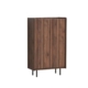 Tim Tall Cupboard Storage Cabinet W/ 2-Doors - Walnut