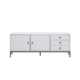 Urbano Low Sideboard Buffet Unit W/ 2-Doors 3-Drawers - White/Black