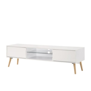 Avent TV Stand Entertainment Unit W/ 2-Drawers 160cm - White/Oak