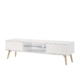 Avent TV Stand Entertainment Unit W/ 2-Drawers 160cm - White/Oak