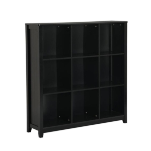 Oliver Modern 3-Tier 9-Cube Bookcase Display Cabinet - Black