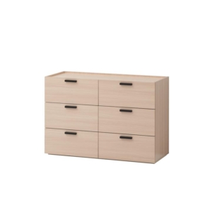 Keith Dresser Chest Of 6-Drawers Storage Cabinet - Oak