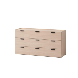 Keith Dresser Chest Of 9-Drawers Storage Cabinet - Oak