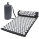 Acupressure Mat & Pillow & Bag Massage Fitness (Black)