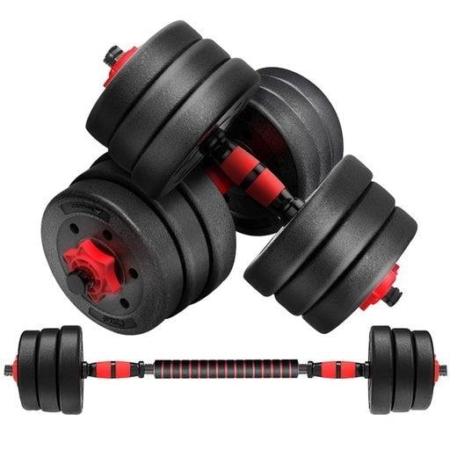 Verpeak Fitness Exercise Gym Adjustable Rubber Dumbbells 20kg