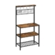 Vasagle 3 Tier Kitchen Storage Shelves with 10 S-Hooks Kitchen Shelf Rustic Brown Matte Black