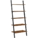 Vasagle 5 Tier Slanted Shelf Bookcase Rectangular Industrial