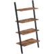 Vasagle 4 Tier Slanted Shelf Bookcase Shelve Ladder Shelf Rustic Brown/Black