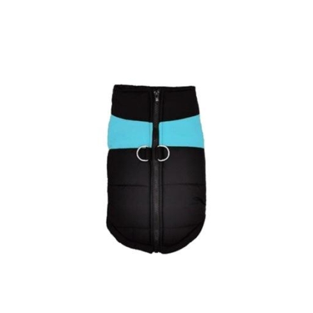 Pet Winter Zipped Vest Polyester Large Blue