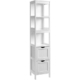 Vasagle Floor Cabinet with Shelves and Drawers Cupboard White