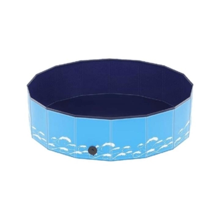 Portable Pet Pool 120cm*30cm Blue Wave