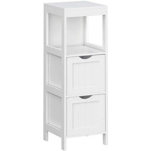 Vasagle Floor Cabinet with 2 Drawers White Cupboard