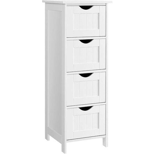 Vasagle Floor Cabinet with 4 Drawers White Cupboard Storage