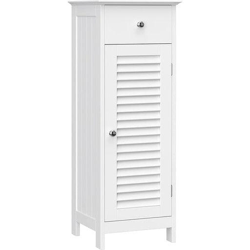 Vasagle Floor Cabinet with Drawer and 1 Door White Cupboard