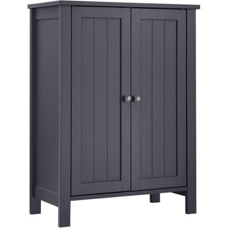 Vasagle Floor Cabinet with 2 Doors Gray Bathroom Cupboard