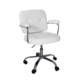 Huggy  Faux-Fur Sheeperd Office Task Working Computer Chair - White