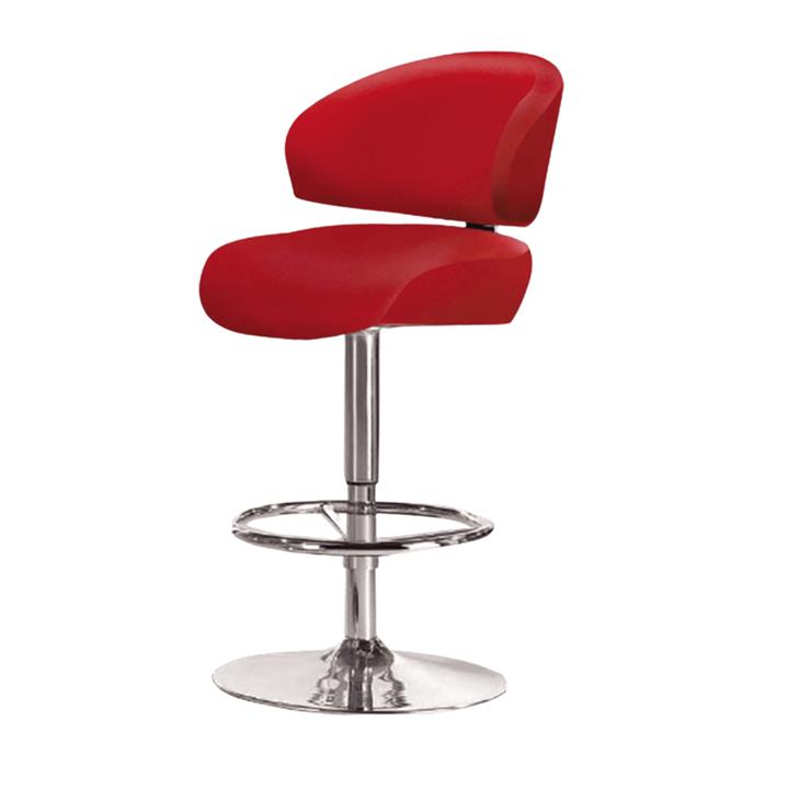 Smurf Faux Leather Heavy Duty Gas Lift Kitchen Counter Bar Stool - Red