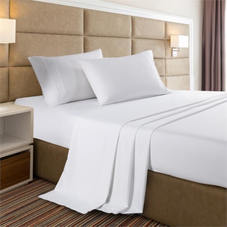 Casa Decor Bamboo Cooling  2000TC Sheet Set - Queen - White