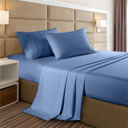 Casa Decor Bamboo Cooling  2000TC Sheet Set - Double - Denim