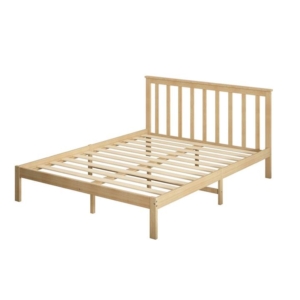 Levede Wooden Bed Frame King Single Full Size Mattress Base Timber Natural