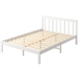 Levede Wooden Bed Frame King Single Full Size Mattress Base Timber White