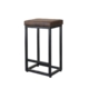 Levede Upholstered Bar Stools Backless Leather Metal Kitchen Counter Chairs x2