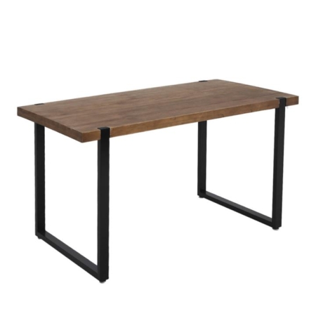 Levede Dining Table Industrial Wooden Metal Kitchen Tables Cafe Restaurant 140cm