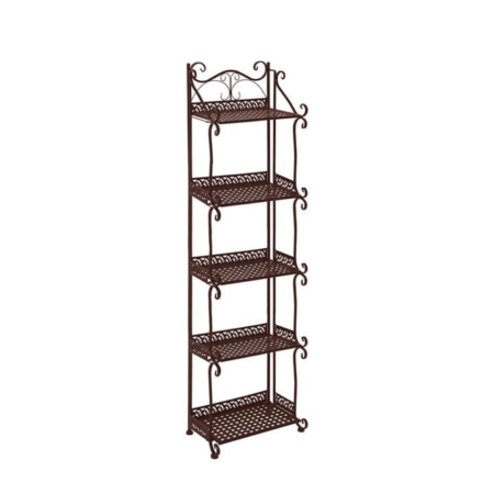 Levede Plant Stand 5 Tiers Outdoor Indoor Metal Flower Pots Rack Garden Shelf