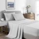 Royal Comfort Bamboo Cooling 2000TC Sheet Set Double - Pearl Stone