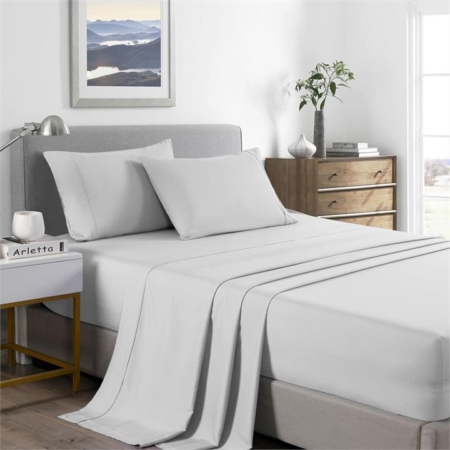 Royal Comfort Bamboo Cooling 2000TC Sheet Set - Single - Pearl Stone