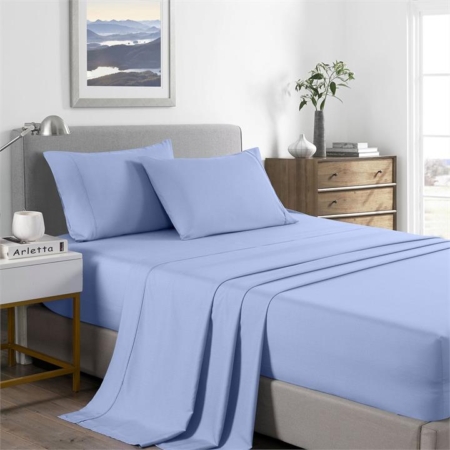 Royal Comfort Bamboo Cooling 2000TC Sheet Set - King-Light Blue