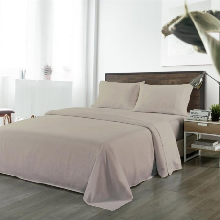 Royal Comfort Blended Bamboo Sheet Set Warm Grey - King