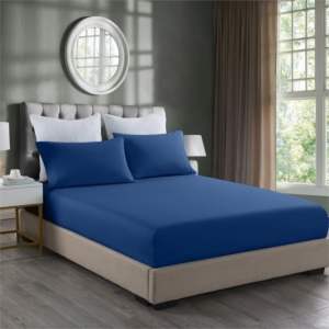 Royal Comfort Bamboo Cooling 2000TC 3-Piece Combo Set - Double -Royal Blue