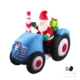 Santaco Inflatable Christmas Decor Tractor Santa 1.4M LED Lights Xmas Party