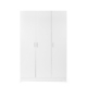 Monica Large Cupboard Multi-purpose Tall Storage Cabinet 3-Doors - White